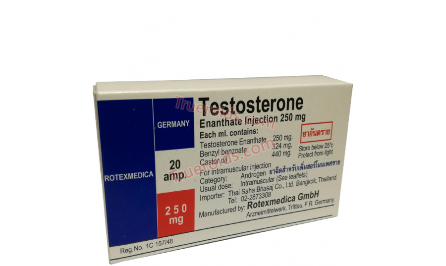Rotexmedica TESTOSTERONE ENANTHATE INJECTION 250mg/amp