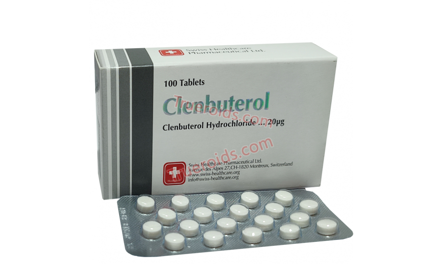 Swiss Healthcare Pharmaceuticals Clenbuterol 100tab 20uq/tab