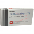 Swiss Healthcare Pharmaceuticals Liothyronine-T3 60tab 50mcg/tab