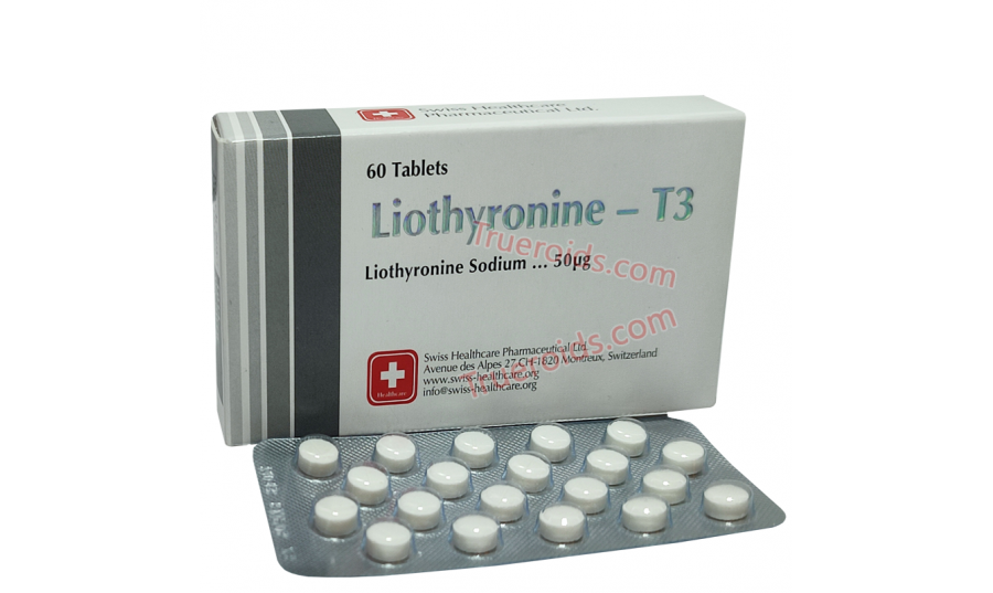 Swiss Healthcare Pharmaceuticals Liothyronine-T3 60tab 50mcg/tab